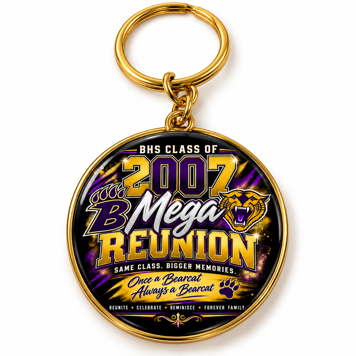 BHS Class of 2007 Mega Reunion Keepsake Keychain