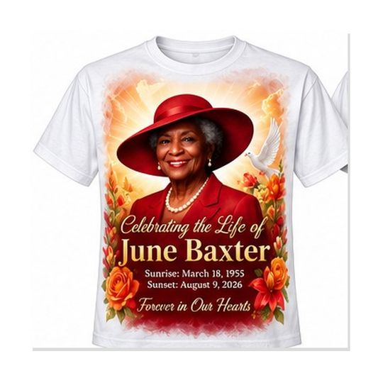Custom 13 x 19 Memorial Shirt (Front only back extra)