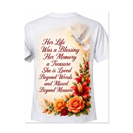 Custom 13 x 19 Memorial Shirt (Front only back extra)