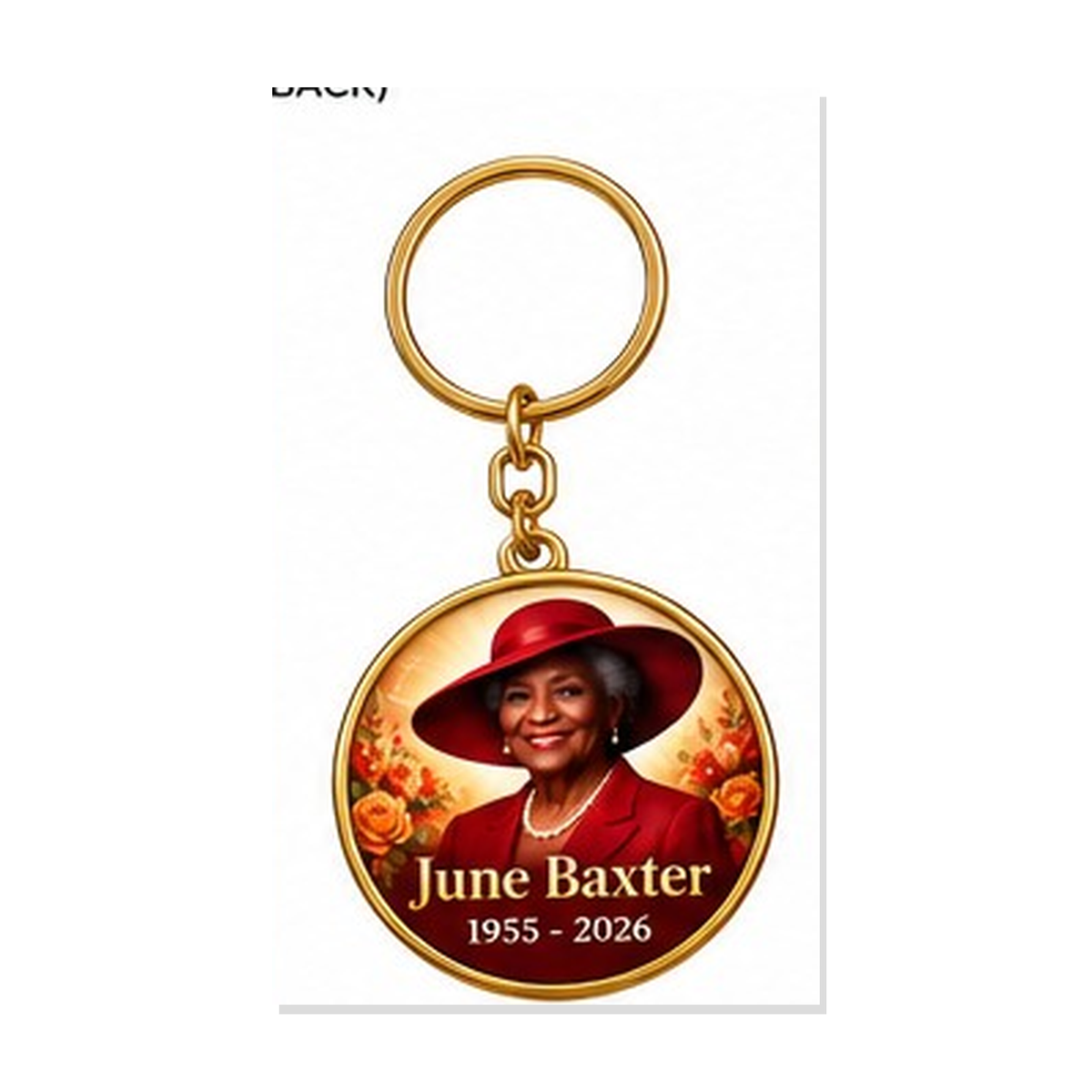 Custom Memorial Keychain