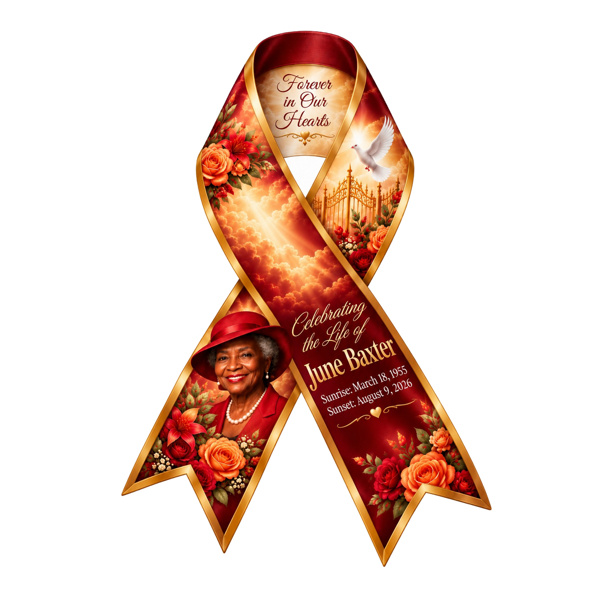 Custom Memorial Ribbon (Must by 10)