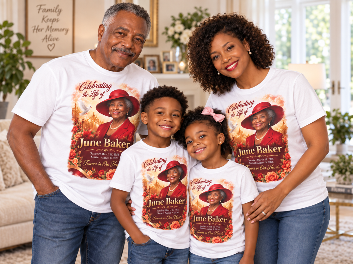 Custom 13 x 19 Memorial Shirt (Front only back extra)