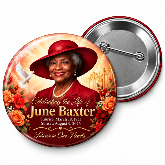Custom Memorial Button / Pin